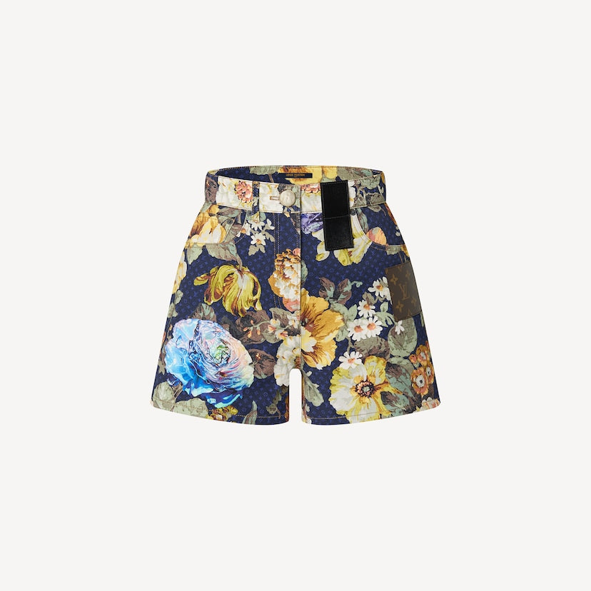 VINTAGE FLOWER MINI SHORTS